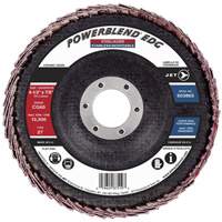 POWERBLEND EDG Flap Disc, 4-1/2" x 7/8", Type 27, CG60 Grit, Ceramic Fastek