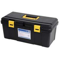 JPTB-22 Plastic Hand Tool Box, 22" W x 10-1/4" D x 9-1/2" H, Black Fastek