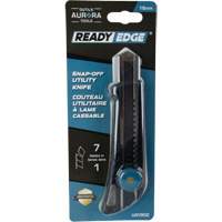 Couteau professionnel de 18 mm avec verrouillage &agrave; cliquet, Acier inoxydable, Robuste, Prise en Plastique Fastek