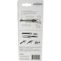 Couteau professionnel de 18 mm avec verrouillage &agrave; cliquet, Acier inoxydable, Robuste, Prise en Plastique Fastek