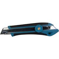 Couteau professionnel de 18 mm, Acier inoxydable, Robuste, Prise en Caoutchouc Fastek