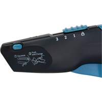 Couteau de s&eacute;curit&eacute; r&eacute;tractable , Acier inoxydable, Robuste, Prise en Plastique/Aluminium Fastek