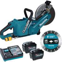 40Vmax XGT Brushless Power Cutter with 8.0Ah Batteries Kit, 9", 40 V Fastek