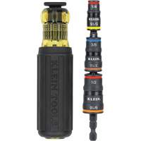 7-in-1 Impact Flip Socket Set with Handle, 1/2"/5/16"/1/4"/7/16"/9/16"/3/8' Drive, 7 Pcs Fastek