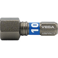 Embout Impactech, Hexagonale, 10 mm, Prise 1/4" Fastek