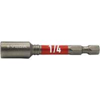 Impactech&reg; Nut Driver, 1/4" Tip, 1/4" Drive, 2-9/16" L, Magnetic Fastek
