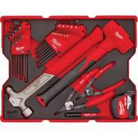 Hex Key & Hammer Set with Tray for PACKOUT Drawers Fastek