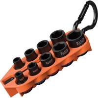 Grab-And-Go Impact Socket Set, SAE, 10 Pcs, Impact, 3/8" Drive Size Fastek