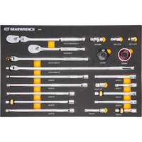 3/8" 90-Tooth Ratchet & Drive Tool Set with Foam Storage Tray Fastek