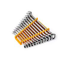 Jeu de cl&eacute;s &agrave; 12 pans et 90 dents, Combinaison &agrave; cliquet, 12 morceaux, M&eacute;trique Fastek