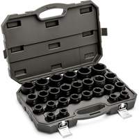 6 Point Metric Socket Set, 26 Pcs, Impact, 3/4" Drive Size Fastek