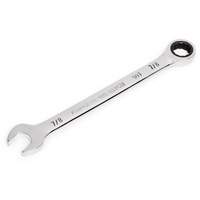90-Tooth Ratcheting Combination Wrench, 12 Point, 7/8", Chrome Finish Fastek