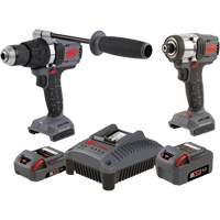 Hammer Drill & Impact Driver Combo Tool Kit, Lithium-Ion, 20 V Fastek