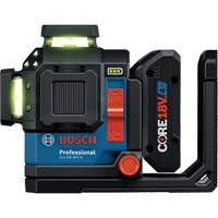 Laser dalignement/nivellement 360 connect&eacute; &agrave; faisceau vert &agrave; trois points Fastek
