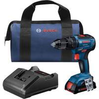EC Brushless 1/2 In. Hammer Drill/Driver Kit, 1/2" Chuck, 18 V Fastek