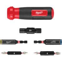 8-IN-1 Multi-Bit & Nut Driver with SHOCKWAVE Impact Duty Bits & Nut Drivers, 8-1/3" L, Cushion Grip Handle Fastek