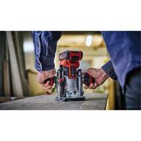 Professional Cordless Compact Router with Fixed Base & Plunge Base (Tool Only) Fastek