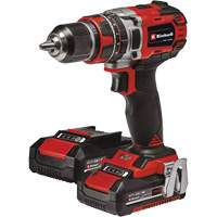 Professional Cordless Hammer Drill/Driver Kit, 1/2" Chuck, 18 V Fastek