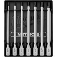 Long Metric Bit Socket Set, Hex, 3/8" Drive, 7 Pcs Fastek