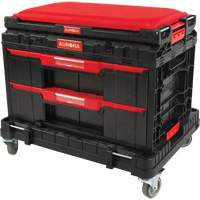 Socle roulant Arx avec jeu de roulettes pivotantes 3 mcx, 23-1/10" x 15" x 13-2/5', Noir Fastek