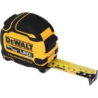 TOUGHSERIES Lighted Tape Measure, 26'/8 m, Imperial & Metric Graduations Fastek