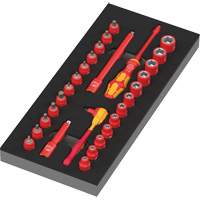 Insert en mousse pour jeu avec cliquet 8007 A VDE Zyklop VDE 1, 1000 V, 30 M Fastek