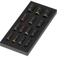 Foam Insert Zyklop B Impaktor Deep Socket Set 1, 15 Pcs, Impact, 3/8" Drive Size, Deep Fastek
