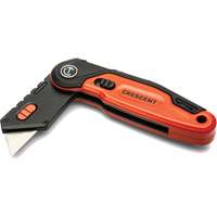 Couteau utilitaire pliant, 1" lame, lame en Acier, poign&eacute;e en Aluminium Fastek