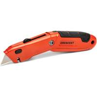 Retractable Knife, Steel, Aluminum Handle Fastek