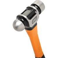 Ball Pein Hammer, 24 oz. Head Weight, Plain/Polished Face, Fibreglass Handle Fastek