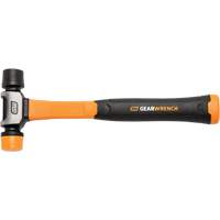 Soft Face Hammer, 16 oz. Head Weight, Plain Face, Solid Steel Handle, 12-1/4" L Fastek