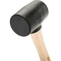 Rubber Mallet, 16 oz., Wood Handle, 13" L Fastek