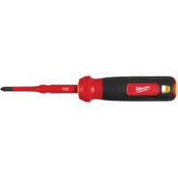 2-in-1 1000V Insulated Flip Shank Multi-Bit Screwdriver, 8-4/5" L, Cushion Grip Handle Fastek
