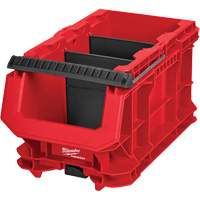 PACKOUT Compact Crate, 15-1/2" x 9-1/2" x 8-3/4", Black/Red Fastek