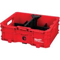 PACKOUT Low-Profile Crate, 15" x 18-5/8" x 6-5/8", Black/Red Fastek