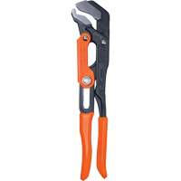 Quick-Adjust S-Jaw Pipe Wrench, 2" Jaw Capacity, 16-3/5" Long, Powder Coated Finish, Dipped Handle Fastek
