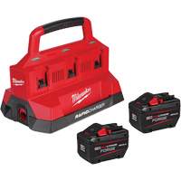 M18 Forge Starter Kit with 2 Batteries & 6-Bay Rapid Charger, Lithium-Ion, 18 V, 12 Ah Fastek