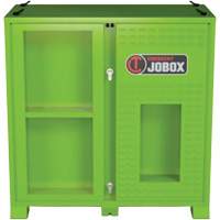 Armoire ventil&eacute;e pour le rangement d'&eacute;PI sur place, Acier, Vert lime haute visibilit&eacute; Fastek