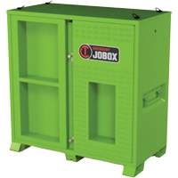 Armoire ventil&eacute;e pour le rangement d'&eacute;PI sur place, Acier, Vert lime haute visibilit&eacute; Fastek