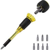 Tournevis 8-en-1 Tru-Grip avec raccourci, 6-57/100" lo, Prise Plastique Fastek