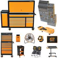 MEGAMOD Master Mechanics Tool Set in Premium Modular Foam Trays with Tool Storage & Shop Equipment, 1331 Pieces Fastek