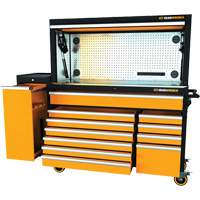 MEGAMOD Master Mechanics Tool Set in Premium Modular Foam Trays with Tool Storage & Shop Equipment, 1331 Pieces Fastek