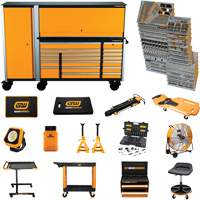 MEGAMOD Mechanics Tool Set in Premium Modular Foam Trays with Tool Storage & Shop Equipment, 1629 Pieces Fastek