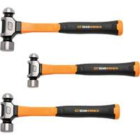 Ball Pein Hammers with Fiberglass Handles Set, 3 Pieces Fastek