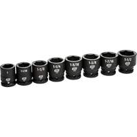 6-Point SAE Socket Set, 8 Pcs, Impact, 3/4" Drive Size Fastek
