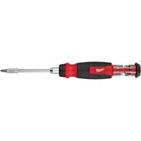 Tournevis &agrave; cliquet 14-en-1 &agrave; embouts multiples avec porte-embout de 1/4", 10-11/100" lo, Prise Coussin&eacute;e Fastek