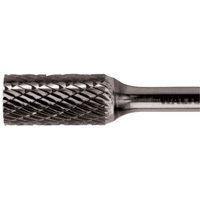 Double Cut Cylindrical Carbide Burr, 3/8" Dia., 1/4" Shank, 3/4" Depth of Cut Fastek