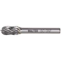 Double Cut Cylindrical Round Nose Carbide Burr, 1/2" Dia., 1" Depth of Cut Fastek
