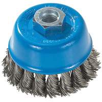 Knot-Twisted Wire Cup Brush, 3" Dia. x M14 Arbor Fastek