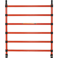 Composants pour &eacute;chafaudages la tour en fibre de verre, Montant d'extr&eacute;mit&eacute;, 47" la x 60" h Fastek